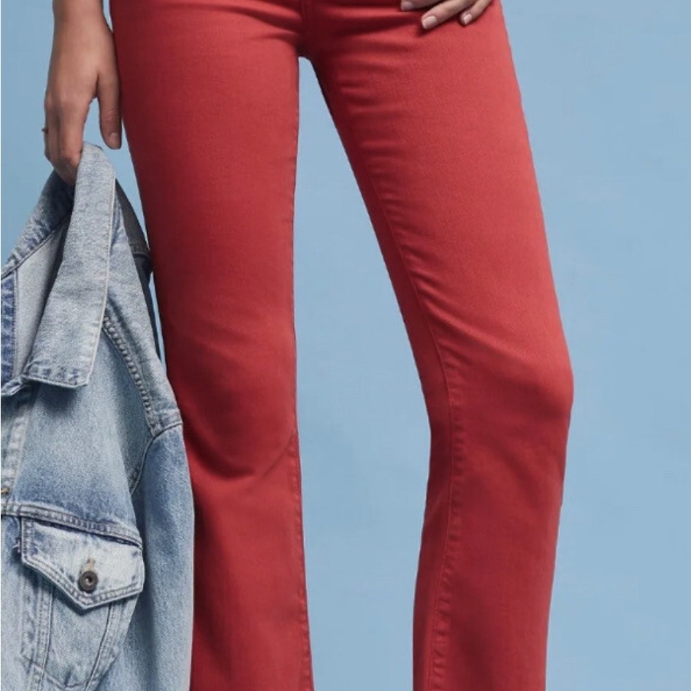 Anthropologie Pilcro and the Letterpress Red Kick Flare Jeans